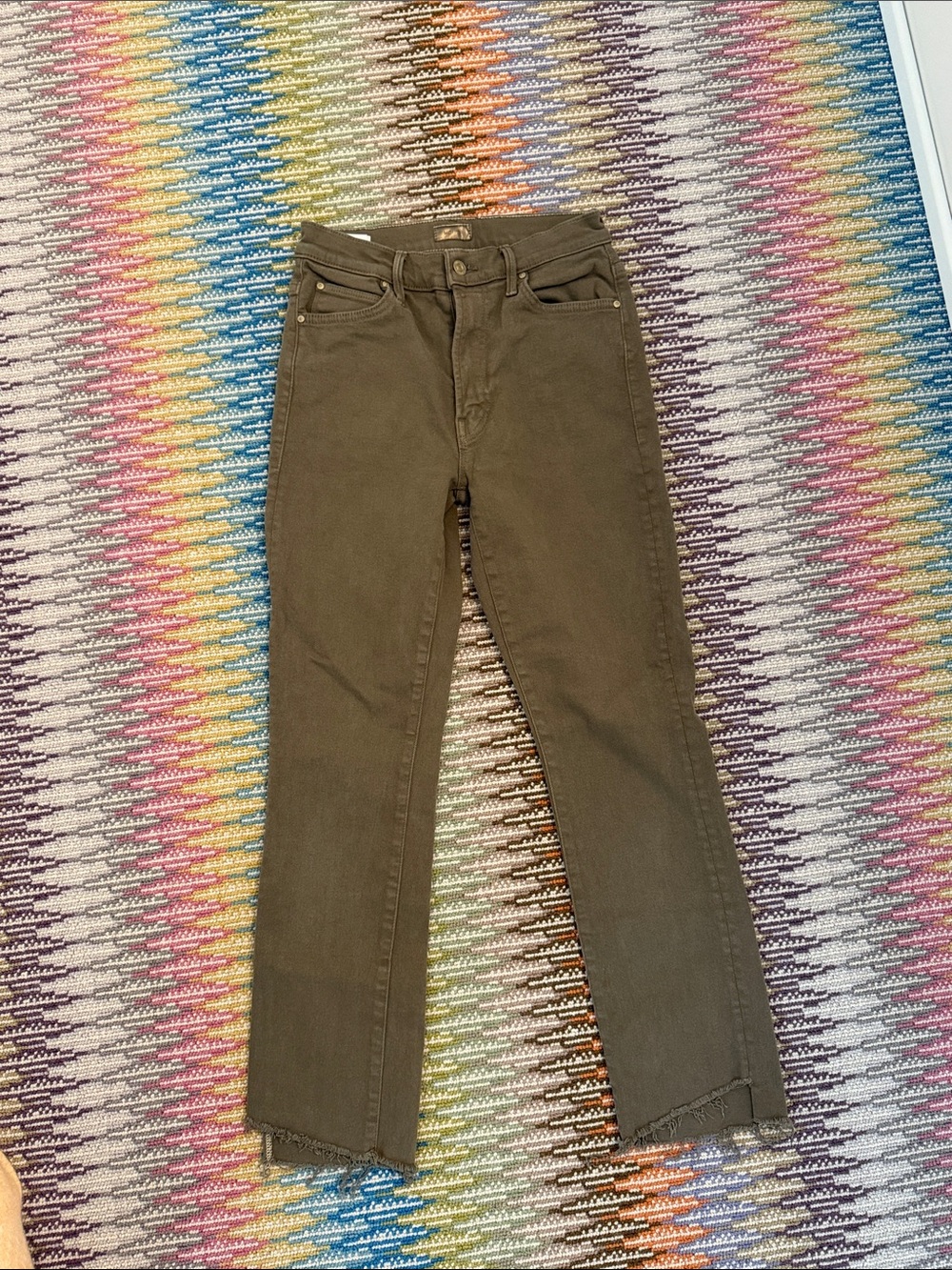 Mother High Waisted Ankle Frayed. Size 27